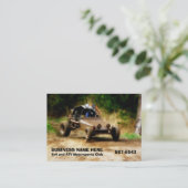 道ATVのデューンバギーMuddingを離れて 名刺 (スタンド正面)