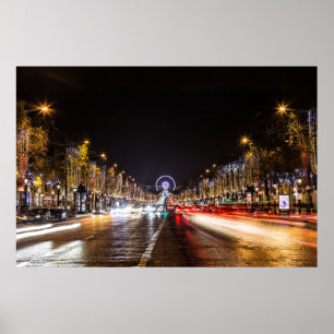 道Champs-Elysees ポスター