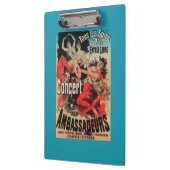 道de Champs-Elyseesのコンサートポスター クリップボード (左)