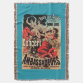 道de Champs-Elyseesのコンサートポスター スローブランケット (正面縦)