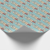 道RUNNER™を過ぎた策略E. Coyote Rocketing ラッピングペーパー (角)