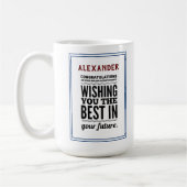 達成おめでとう コーヒーマグカップ (左)