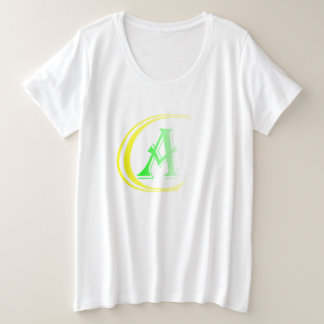 達成したケース プラスサイズTシャツ