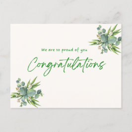 達成した夢：卒業カード インビテーションポストカード