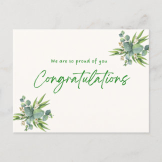 達成した夢：卒業カード インビテーションポストカード