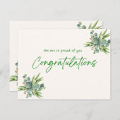 達成した夢:卒業カード インビテーションポストカード (正面/裏面)