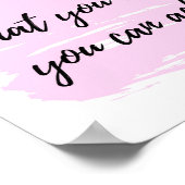 達成す信じること – 前向き引用文 ポスター (角)