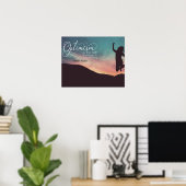 達成につながる信仰 ポスター (ホームオフィス)