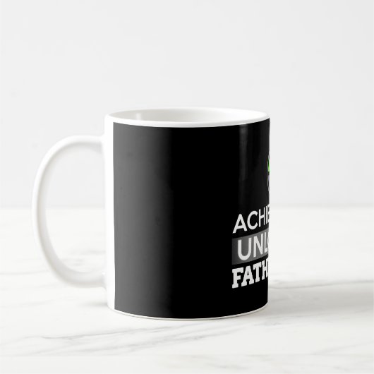 達成によって鍵を開けられる父権のコーヒー・マグ コーヒーマグカップ (左)