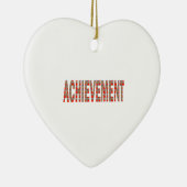 達成の成功の刺激の努力のインスピレーション セラミックオーナメント (右)