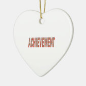達成の成功の刺激の努力のインスピレーション セラミックオーナメント (左)