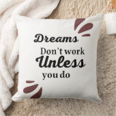 達成の本質：夢は行動を必要とする クッション (ブランケット)