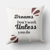 達成の本質：夢は行動を必要とする クッション (裏面)