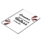 達成の本質：夢は行動を必要とする ノートブック (左側)