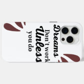 達成の本質：夢は行動を必要とする Case-Mate iPhoneケース (裏面 (横))