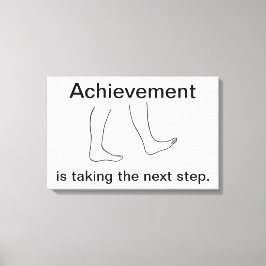 達成は次のステップを実行するキャンバス印刷 キャンバスプリント