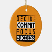 達成やる気を起こさせる者引用文デザイン セラミックオーナメント (右)