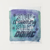 達成やる気を起こさせる者引用文デザイン タペストリー (正面)