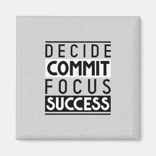 達成やる気を起こさせる者引用文デザイン マグネット (正面)