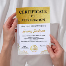 達成モダン金ゴールド証明書：クラス