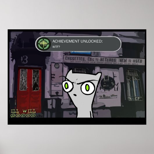 達成ロック解除： WTF?：泡立つポスター ポスター (正面)