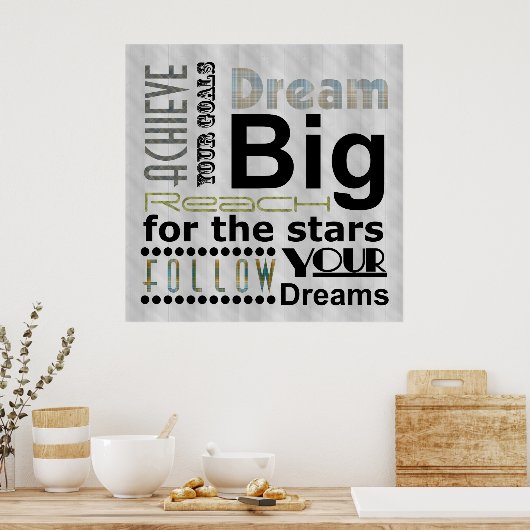 達成可能な夢 ポスター (キッチン)