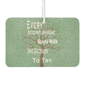 達成引用文 カーエアーフレッシュナー (正面)