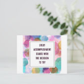 達成感動的引用文 ポストカード (スタンド正面)