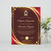 達成感謝証明書 (スタンド正面)