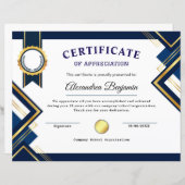 達成感謝証明書 (正面/裏面)