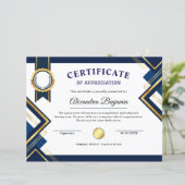 達成感謝証明書 (スタンド正面)