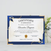 達成感謝証明書 (スタンド正面)