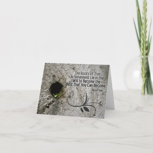 達成票のルーツ感動的・カード カード (正面)