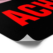 達成野球感動的やる気を起こさせる ポスター (角)