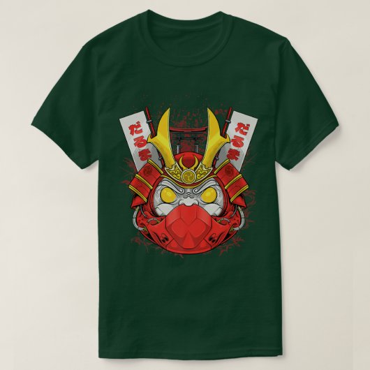達磨日本の縁侍 Tシャツ (デザイン正面)