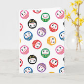 達磨 カード (黄色い花)