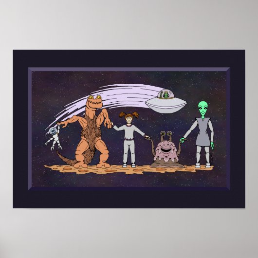 違いにかかわらず友達 ポスター (正面)