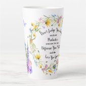 違いは君を愛した野与え草の花 カフェラテマグ (正面)