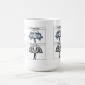 違いや闘争についての面白いデザインのTシャツ コーヒーマグカップ (中央)