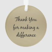 違いを作ってくれてありがとう オーナメント (裏面)