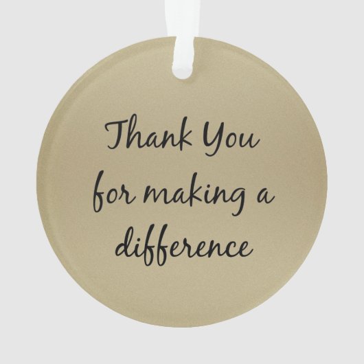 違いを作ってくれてありがとう オーナメント (裏面)