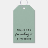 違いを作ってくれてありがとう ギフトタグ (正面)