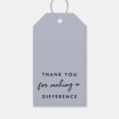 違いを作ってくれてありがとう ギフトタグ (正面)