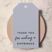 違いを作ってくれてありがとう ギフトタグ