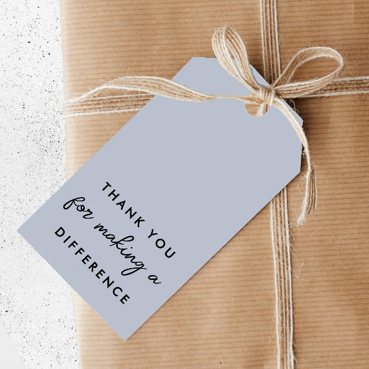 違いを作ってくれてありがとう ギフトタグ