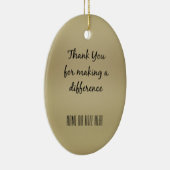 違いを作ってくれてありがとう セラミックオーナメント (右)
