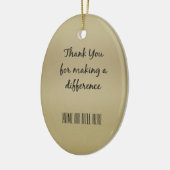 違いを作ってくれてありがとう セラミックオーナメント (左)
