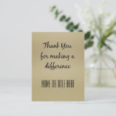 違いを作ってくれてありがとう ポストカード (スタンド正面)