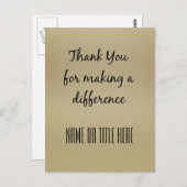 違いを作ってくれてありがとう ポストカード (正面/裏面)