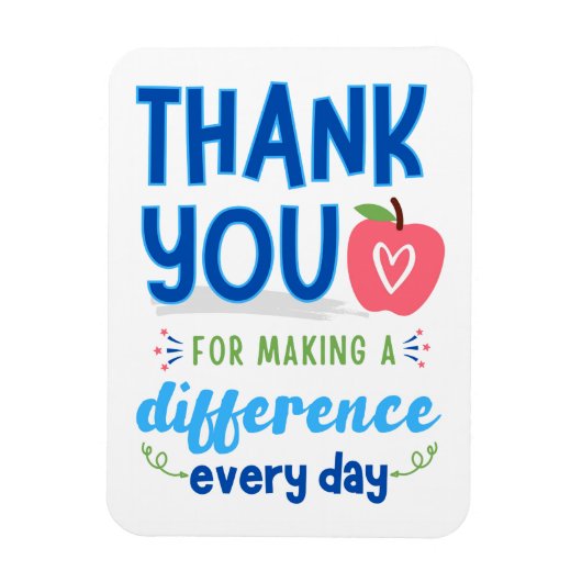 違いを作ってくれてありがとう マグネット (縦)